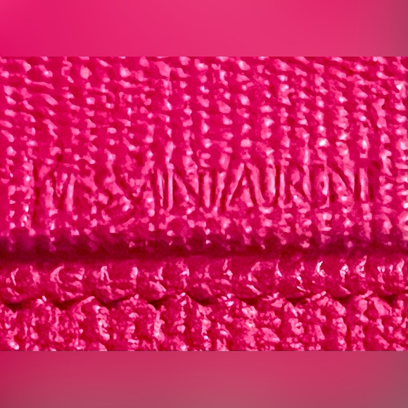 YVES SAINT LAURENT Y Ligne Calfskin Long Wallet in Red - Picture 6 of 15